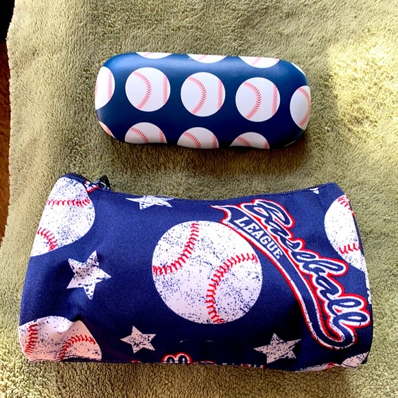 unbranded Accessories - Baseball ⚾️ Sunglasses Case & Cosmetic Bag